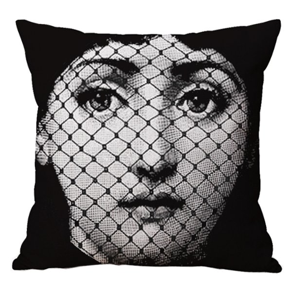 Декоративная подушка Fornasetti 078 Черно-белый Декоративная подушка Fornasetti 078 Черно-белый в Тюмени | Loft Concept