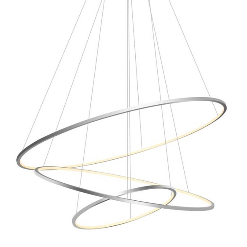 Люстра Три Кольца Ring Horizontal Quintet Silver 3 Никель Люстра Три Кольца Ring Horizontal Quintet Silver 3 Никель в Тюмени | Loft Concept