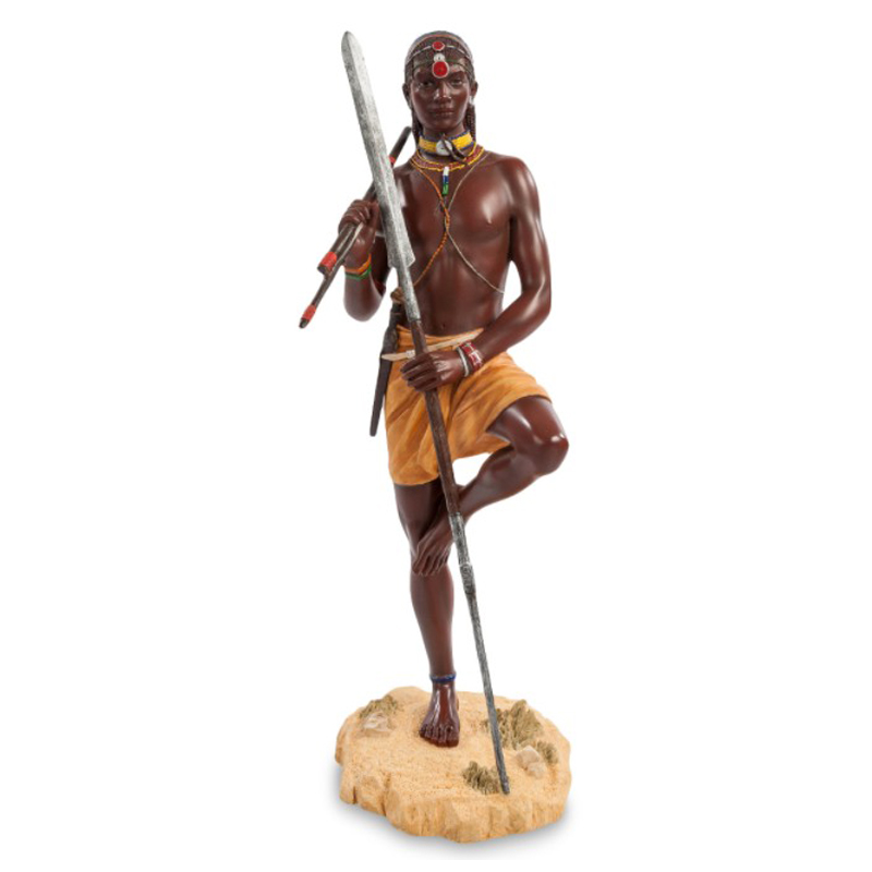Статуэтка Tribal warrior Masai Коричневый Мульти Статуэтка Tribal warrior Masai Коричневый Мульти в Тюмени | Loft Concept