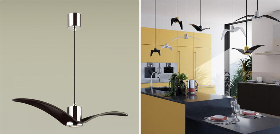 Подвесной светильник Seagull Scope Chrome черный Подвесной светильник Seagull Scope Chrome черный - Loft-Concept в Тюмени
