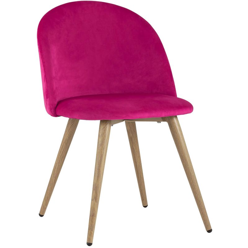 Стул Miruna Chair II Велюр Фуксия Фуксия Древесина Стул Miruna Chair II Велюр Фуксия Фуксия Древесина в Тюмени | Loft Concept