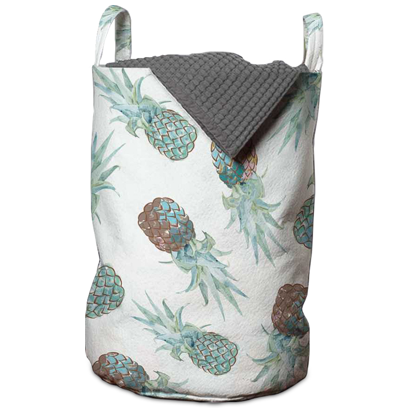 Корзина Pineapple Pattern Basket Голубой пастельный Белый Корзина Pineapple Pattern Basket Голубой пастельный Белый в Тюмени | Loft Concept