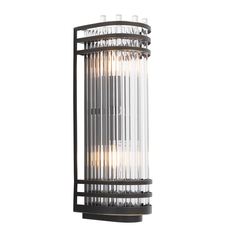Бра Eichholtz Wall Lamp Gulf S Bronze Темная бронза Прозрачный Бра Eichholtz Wall Lamp Gulf S Bronze Темная бронза Прозрачный в Тюмени | Loft Concept