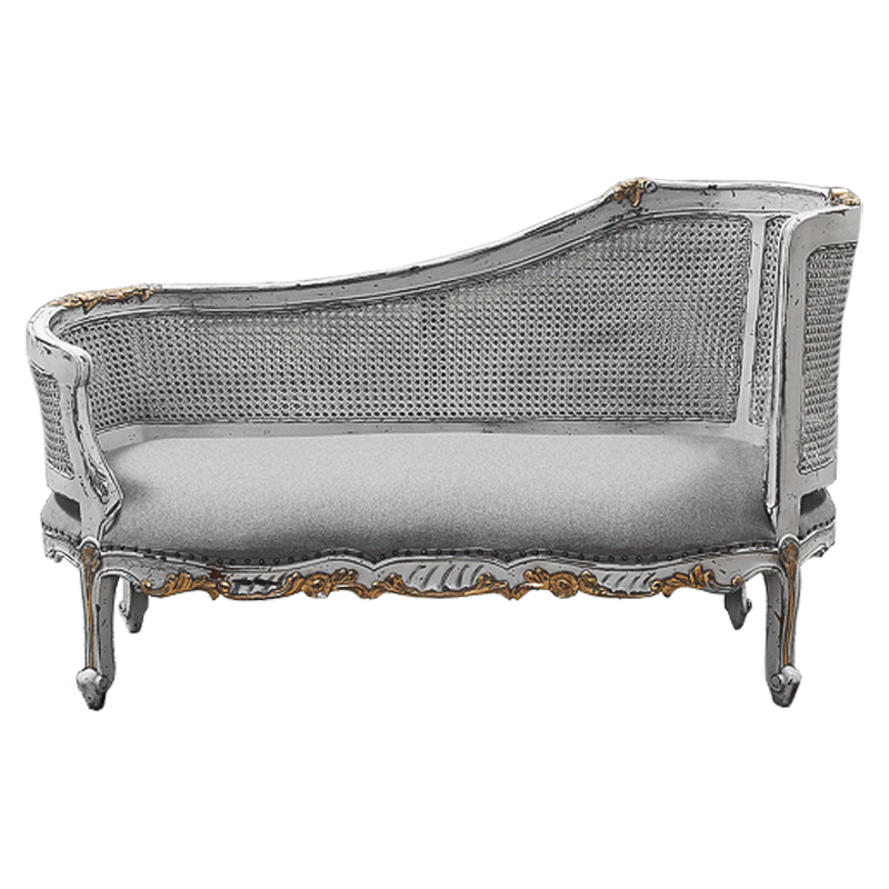 Кушетка Maria Antoinette Side Sofa Gray Серый Кушетка Maria Antoinette Side Sofa Gray Серый в Тюмени | Loft Concept