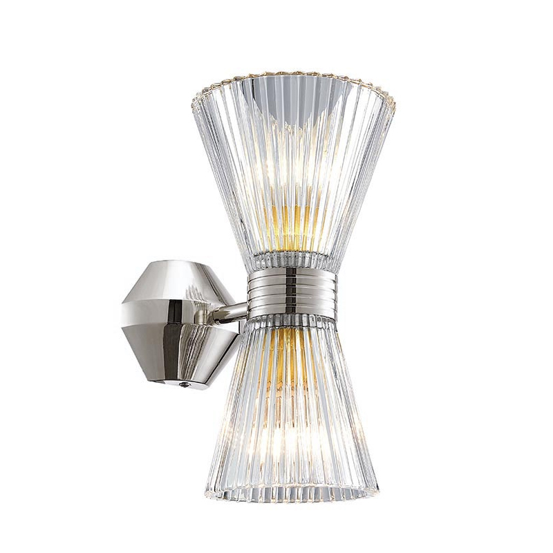 Бра Glass Horn Light nickel Прозрачное Стекло Никель Бра Glass Horn Light nickel Прозрачное Стекло Никель в Тюмени | Loft Concept