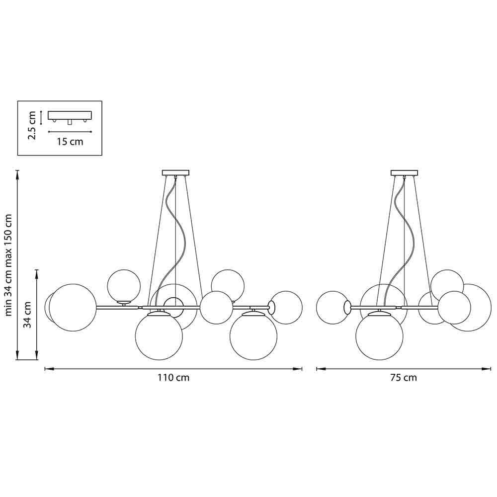 Люстра Bubbles on 4 Rings Chandelier Люстра Bubbles on 4 Rings Chandelier в Тюмени