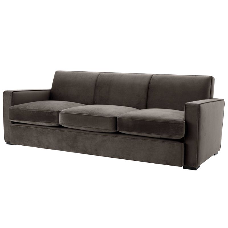 Диван Eichholtz Sofa Edmond grey Серый Черный Диван Eichholtz Sofa Edmond grey Серый Черный в Тюмени | Loft Concept