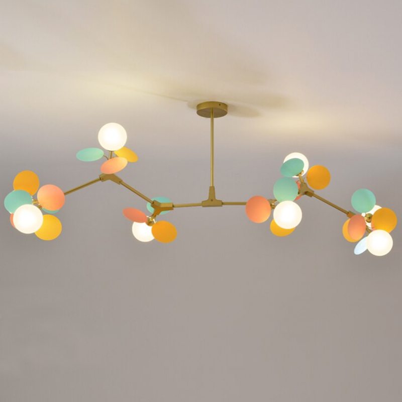 Люстра MATISSE Chandelier branch Золотой Белый Мульти Светло-серый Люстра MATISSE Chandelier branch Золотой Белый Мульти Светло-серый в Тюмени | Loft Concept