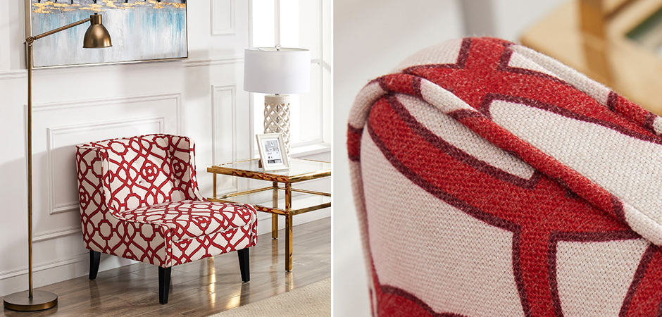 Кресло Red and White Ornament Кресло Red and White Ornament - Loft-Concept в Тюмени