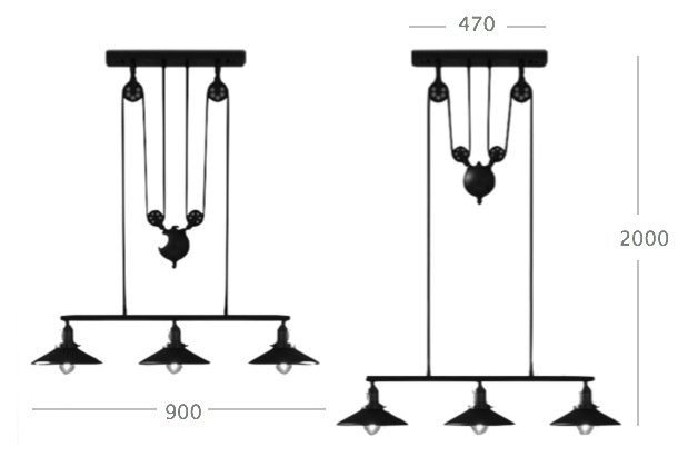 Люстра Loft Cone Pendant Balance Line 3 Люстра Loft Cone Pendant Balance Line 3 в Тюмени