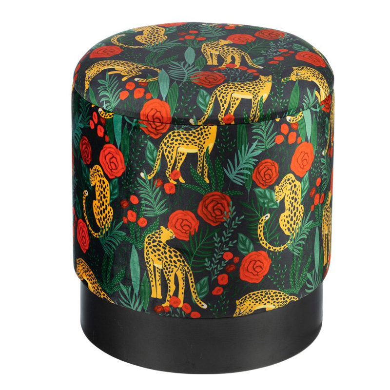 Пуф Bright PUF Print Черный Мульти Пуф Bright PUF Print Черный Мульти в Тюмени | Loft Concept