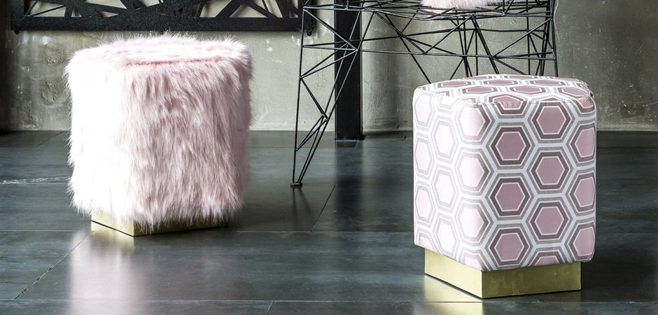 Пуф Hexagon Pink Geometry - Loft-Concept в Тюмени