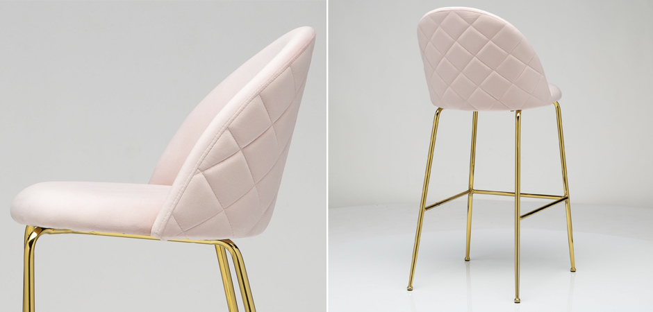 Барный стул Vendramin Bar Stool pink Барный стул Vendramin Bar Stool pink - Loft-Concept в Тюмени
