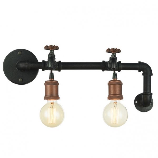 Бра Plumbing Bra Double Черный Бра Plumbing Bra Double Черный в Тюмени | Loft Concept