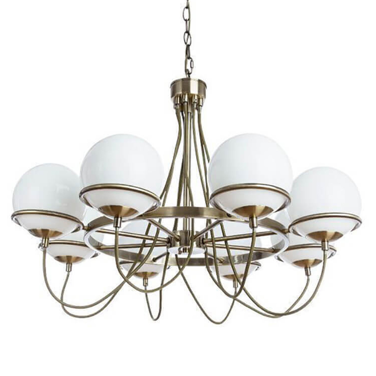 Люстра Melissa Chandelier Bronze Бронза Белый Люстра Melissa Chandelier Bronze Бронза Белый в Тюмени | Loft Concept