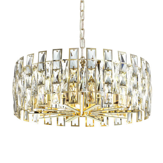 Люстра Tribuno Chandelier 10 Золотой Прозрачный Люстра Tribuno Chandelier 10 Золотой Прозрачный в Тюмени | Loft Concept