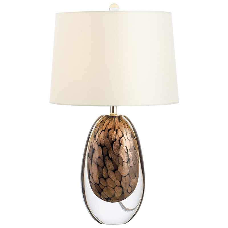 Настольная Crystal Table Lamp Brown Glass Прозрачное Стекло Бежевый Коричневый Настольная Crystal Table Lamp Brown Glass Прозрачное Стекло Бежевый Коричневый в Тюмени | Loft Concept