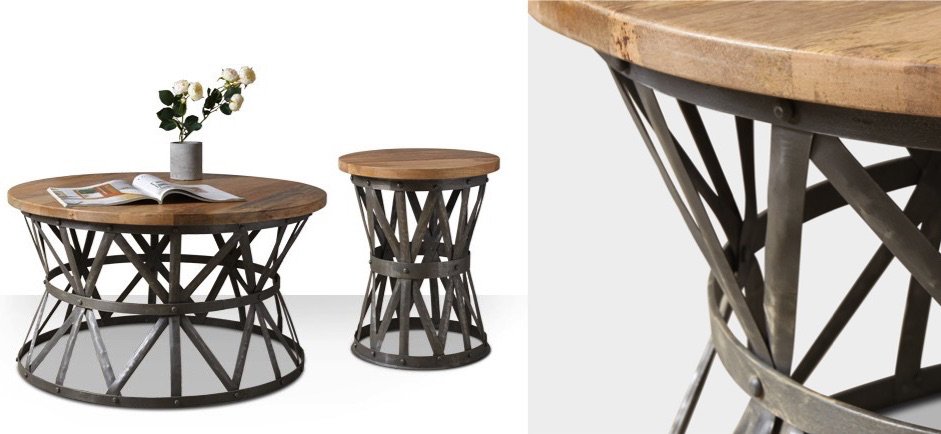 Журнальный стол Industrial Rust Barrel 40 Table Журнальный стол Industrial Rust Barrel 40 Table - Loft-Concept в Тюмени
