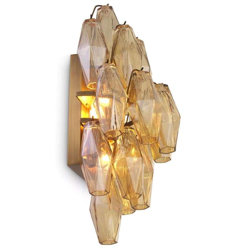 Бра Eichholtz Wall Lamp Benini Amber Латунь Янтарный Бра Eichholtz Wall Lamp Benini Amber Латунь Янтарный в Тюмени | Loft Concept