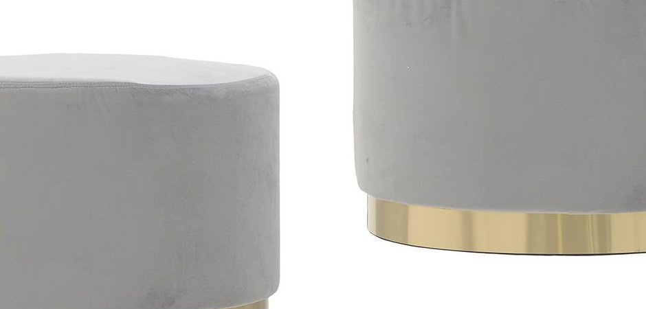 Пуф Golden Belt Gray Pastel Пуф Golden Belt Gray Pastel - Loft-Concept в Тюмени