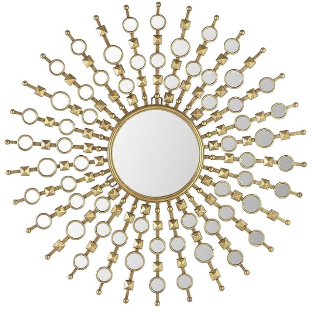 Зеркало Art Deco Sun Золотой Зеркало Art Deco Sun Золотой в Тюмени | Loft Concept