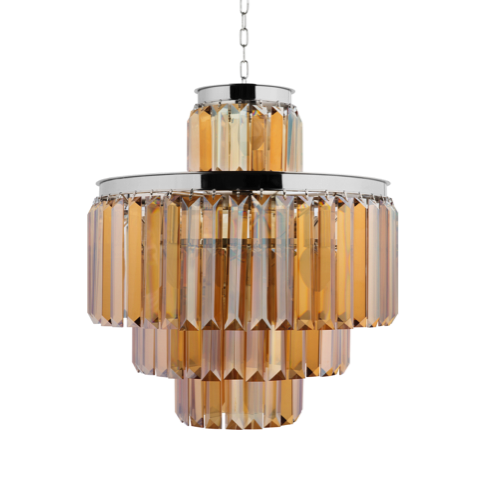 Люстра RH 1920s Odeon Smoke Chandelier 50/4 Янтарь (Amber) Хром Люстра RH 1920s Odeon Smoke Chandelier 50/4 Янтарь (Amber) Хром в Тюмени | Loft Concept