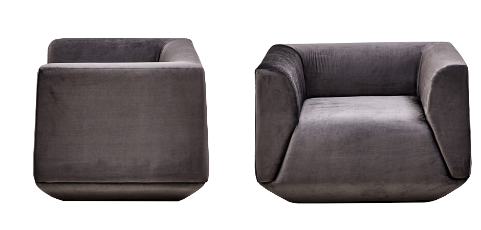 Armchair Cube Gray Lilac Большое Кресло Куб Armchair Cube Gray Lilac Большое Кресло Куб - Loft-Concept в Тюмени