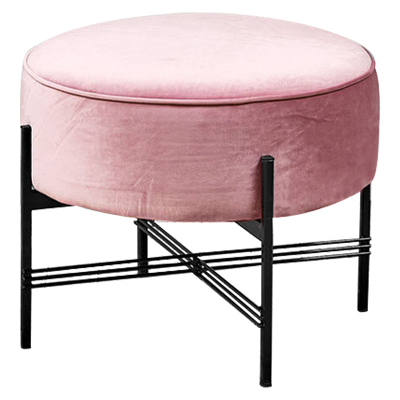 Пуф розовый велюровый Sanjay Velour Pouf Pink Дымчатая Роза Черный Пуф розовый велюровый Sanjay Velour Pouf Pink Дымчатая Роза Черный в Тюмени | Loft Concept