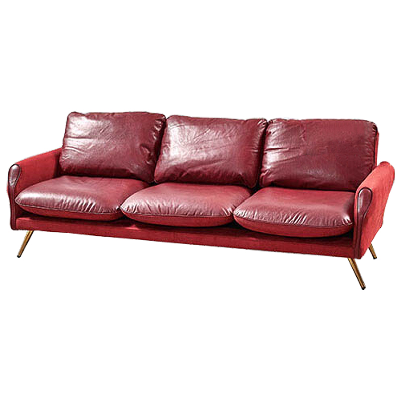 Диван Arnaldo Sofa Красный Золотой Диван Arnaldo Sofa Красный Золотой в Тюмени | Loft Concept