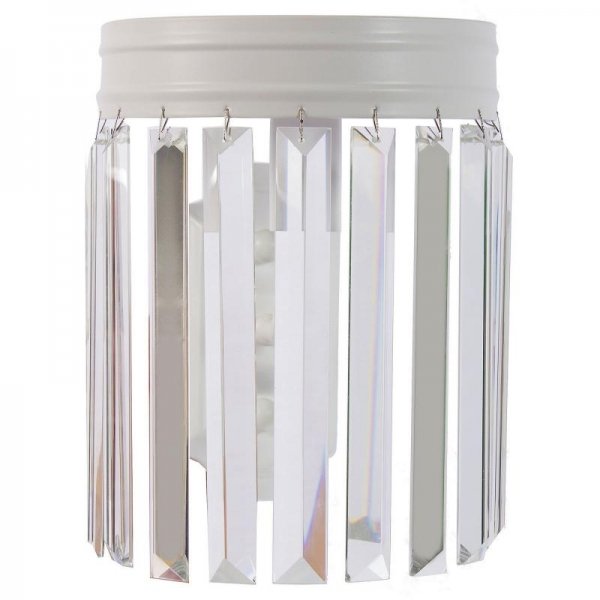 Настенная лампа RH Odeon Clear Glass White Bra Белый Прозрачное Стекло Настенная лампа RH Odeon Clear Glass White Bra Белый Прозрачное Стекло в Тюмени | Loft Concept