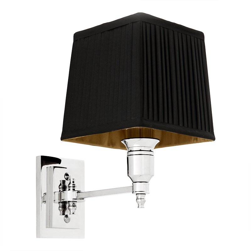 Бра Wall Lamp Lexington Single Nickel+Black Никель Черный Бра Wall Lamp Lexington Single Nickel+Black Никель Черный в Тюмени | Loft Concept