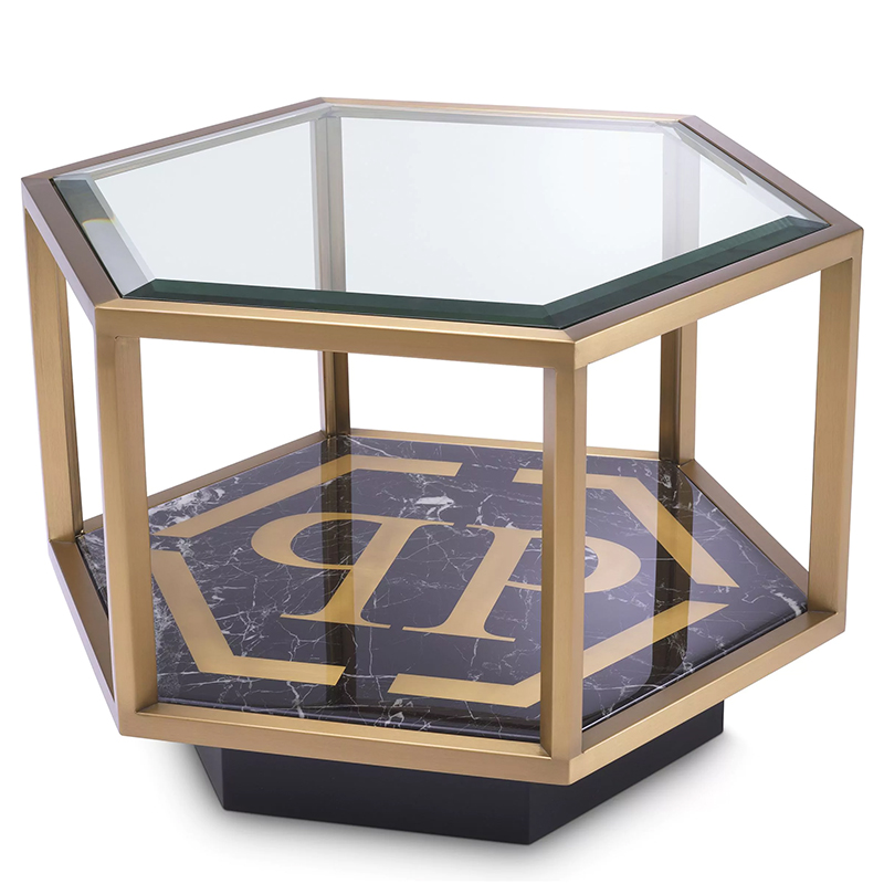 Приставной стол Philipp Plein Side Table Falcon View Черный Мрамор Nero Золотой Прозрачное Стекло Приставной стол Philipp Plein Side Table Falcon View Черный Мрамор Nero Золотой Прозрачное Стекло в Тюмени | Loft Concept