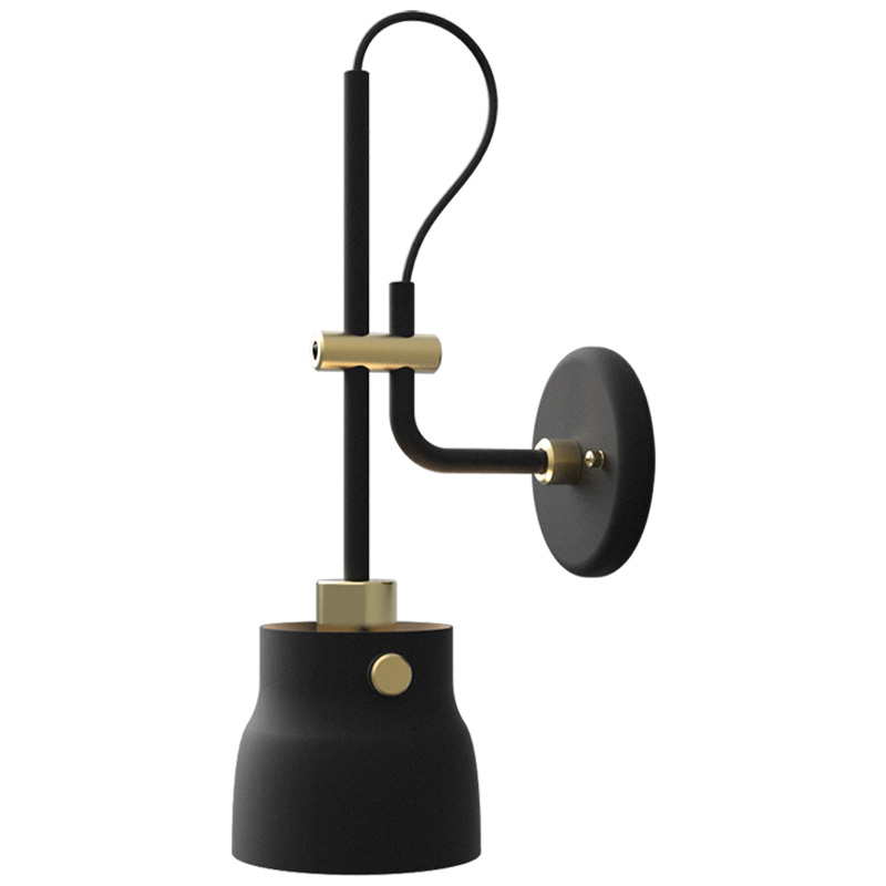 Бра RAM PLASENCIA Wall Lamp Черный Латунь Бра RAM PLASENCIA Wall Lamp Черный Латунь в Тюмени | Loft Concept