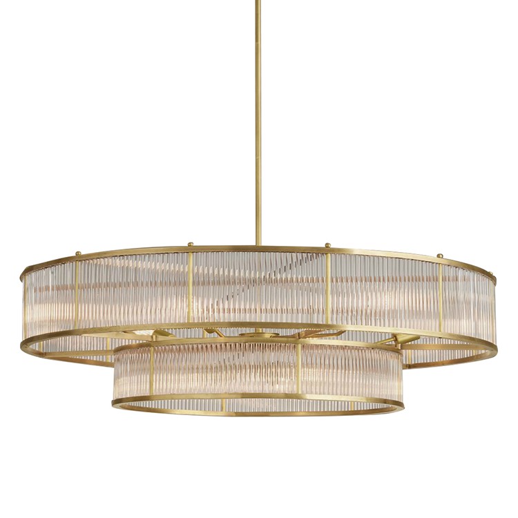 Люстра RH Marais Round Chandelier Латунь Прозрачный Люстра RH Marais Round Chandelier Латунь Прозрачный в Тюмени | Loft Concept