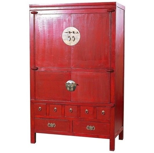 Шкаф в китайском стиле Red Box Красный Шкаф в китайском стиле Red Box Красный в Тюмени | Loft Concept