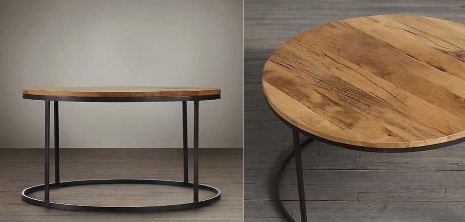 Стол Loft Wooden Round Стол Loft Wooden Round - Loft-Concept в Тюмени