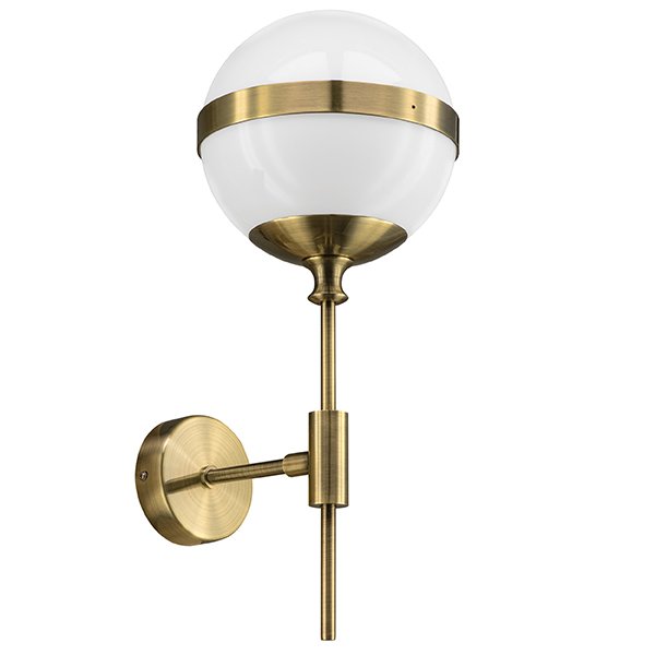 Бра Peggy Wall Lamp Gold Бронза Белый Бра Peggy Wall Lamp Gold Бронза Белый в Тюмени | Loft Concept