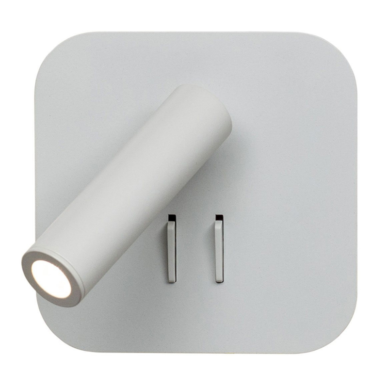 Настенный спот White Square Spot Wall Lamp Белый Настенный спот White Square Spot Wall Lamp Белый в Тюмени | Loft Concept
