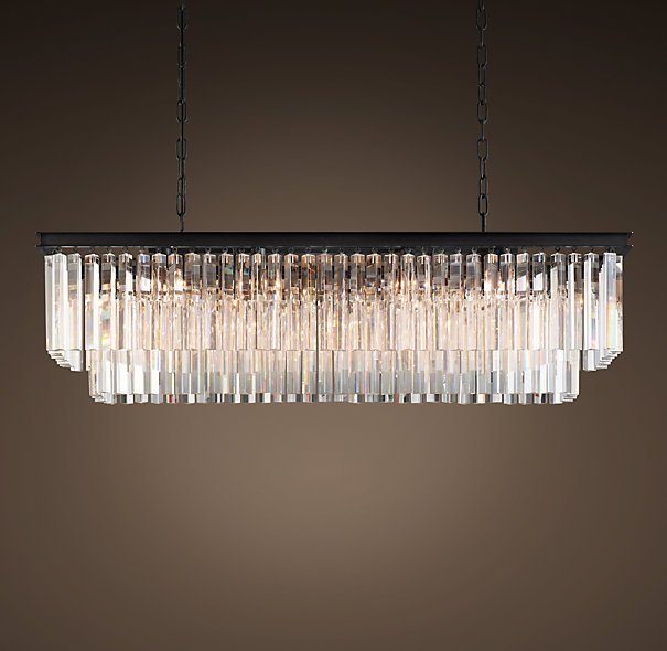 Люстра RH 1920s Odeon Clear Glass Fringe Blackiron 125 Черный Люстра RH 1920s Odeon Clear Glass Fringe Blackiron 125 Черный в Тюмени | Loft Concept