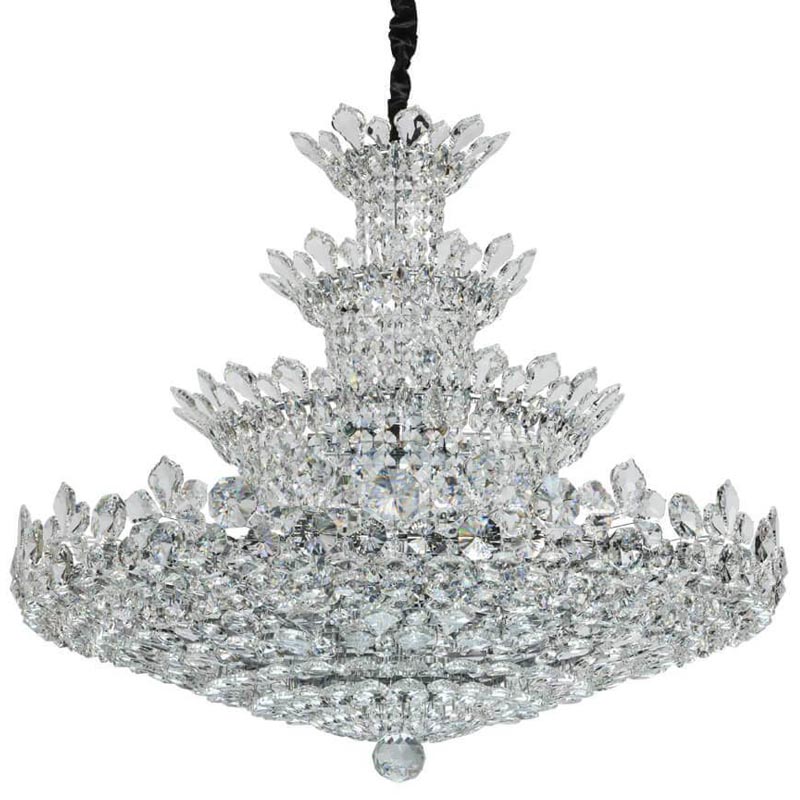 Люстра Griselda Crystal Chandelier 100 Хром Прозрачный Люстра Griselda Crystal Chandelier 100 Хром Прозрачный в Тюмени | Loft Concept