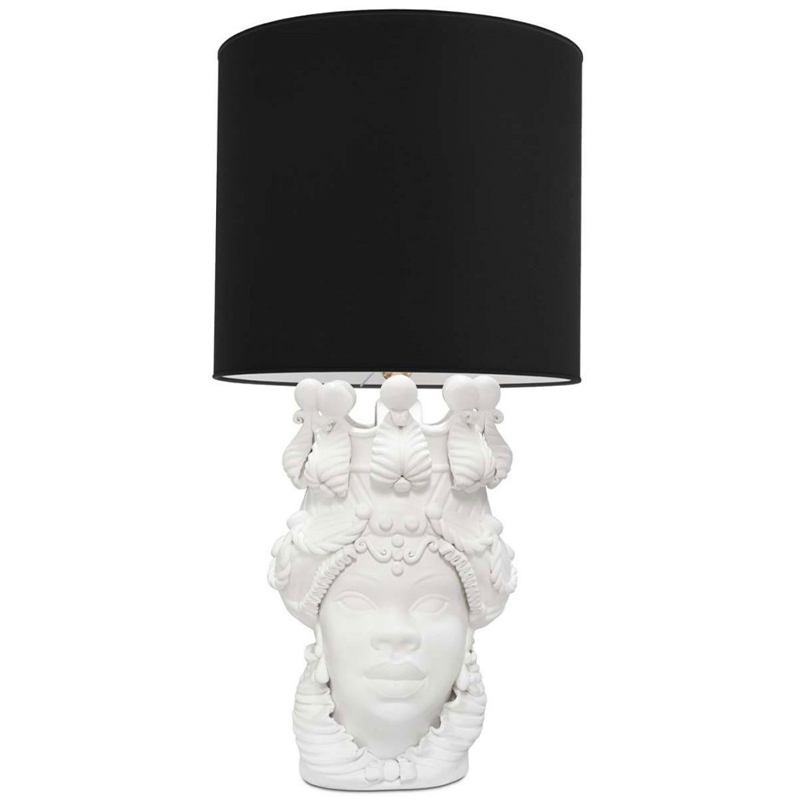 Настольная лампа Table Lamp Moro Lady Big Lipstick Black Белый Черный Настольная лампа Table Lamp Moro Lady Big Lipstick Black Белый Черный в Тюмени | Loft Concept