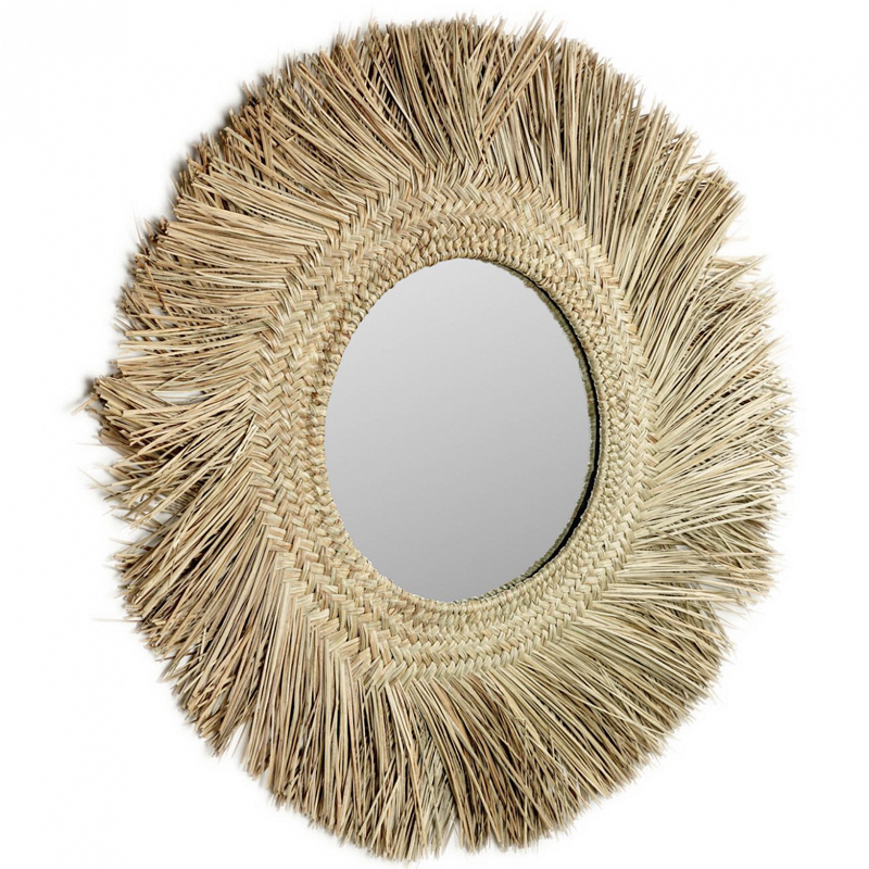 Зеркало сплетенное вручную Handmade Mirror Light Safari Древесина Зеркало сплетенное вручную Handmade Mirror Light Safari Древесина в Тюмени | Loft Concept