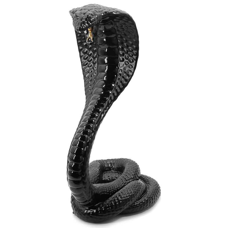 Статуэтка COBRA Черный Глянцевое золото Статуэтка COBRA Черный Глянцевое золото в Тюмени | Loft Concept