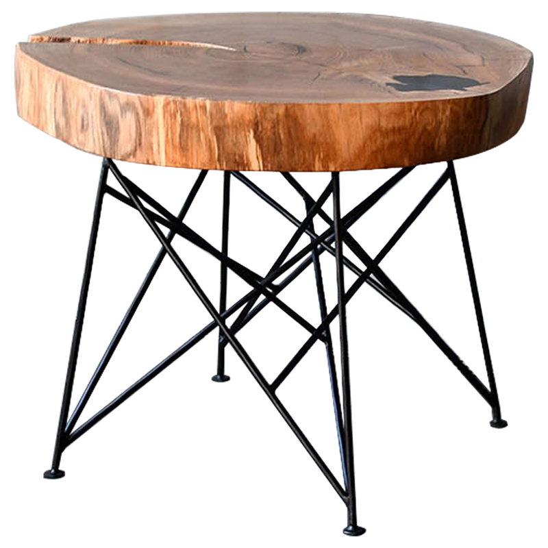 Кофейный стол Vargas Industrial Metal Rust Coffee Table Древесина Черный Кофейный стол Vargas Industrial Metal Rust Coffee Table Древесина Черный в Тюмени | Loft Concept