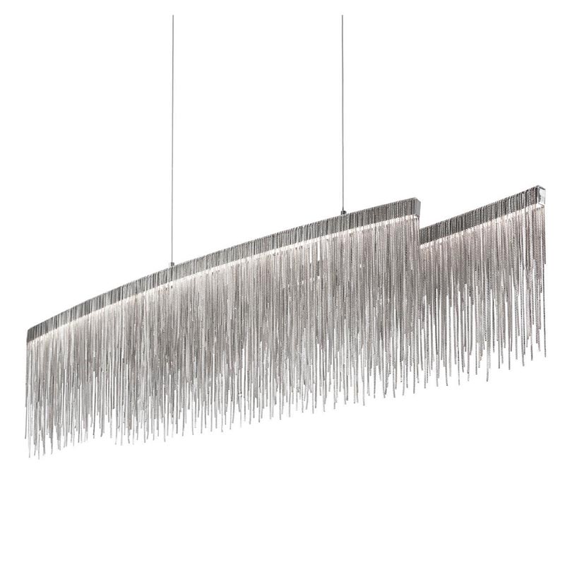 Люстра Atlantis Chain Chandelier Line Chrome Хром Люстра Atlantis Chain Chandelier Line Chrome Хром в Тюмени | Loft Concept