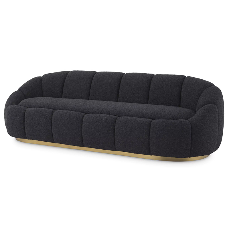 Диван Eichholtz Sofa Inger Black Черный Латунь Диван Eichholtz Sofa Inger Black Черный Латунь в Тюмени | Loft Concept