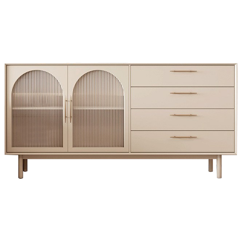 Комод Trystan Arch Chest of Drawers Бежевый Золотой Комод Trystan Arch Chest of Drawers Бежевый Золотой в Тюмени | Loft Concept