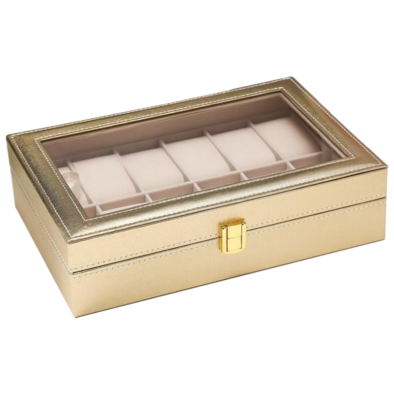 Шкатулка для часов Oscar Watch Box Золотой Бежевый в Тюмени | Loft Concept 