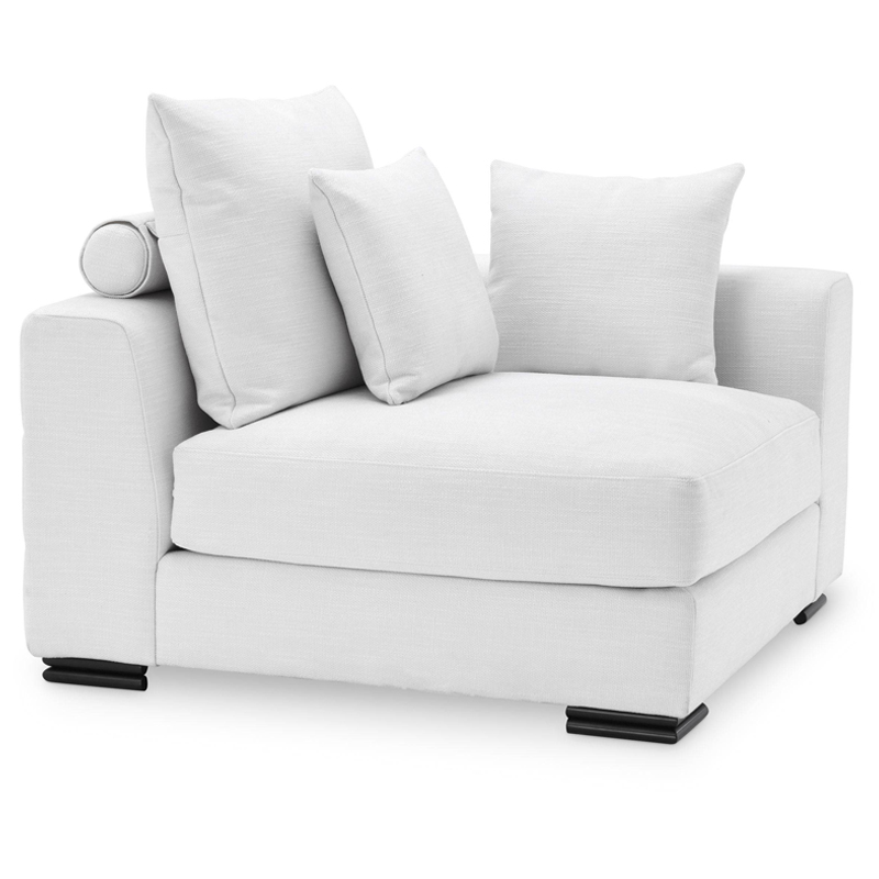Диван Eichholtz Sofa Clifford Corner white Белый Черный Диван Eichholtz Sofa Clifford Corner white Белый Черный в Тюмени | Loft Concept