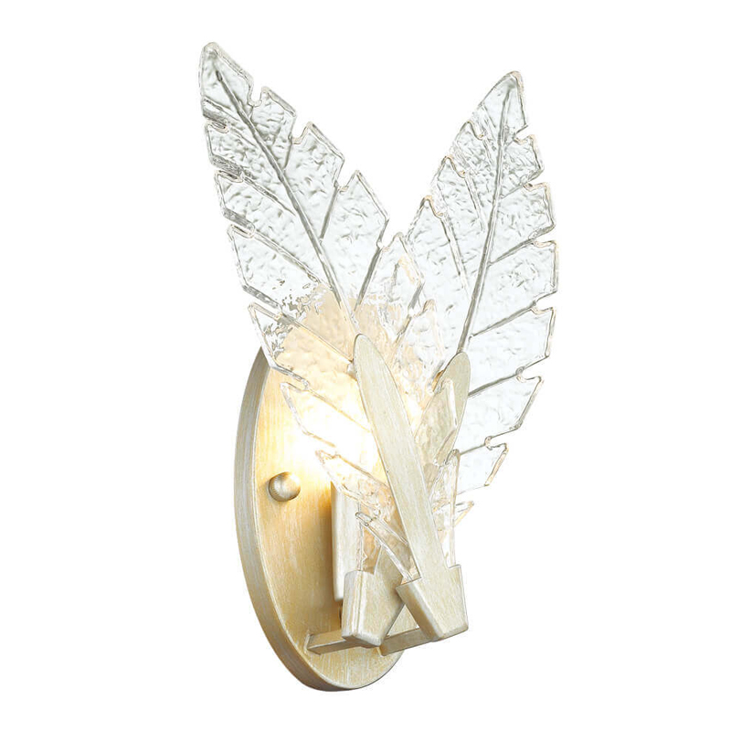 Бра Glass Petals Sconce Золотой Прозрачный (Transparent) Бра Glass Petals Sconce Золотой Прозрачный (Transparent) в Тюмени | Loft Concept